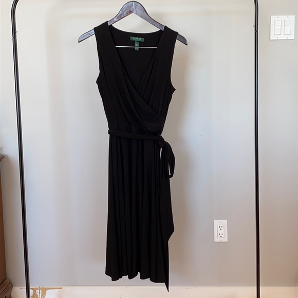 Ralph Lauren faux wrap dress with belt - Picture 1 of 7